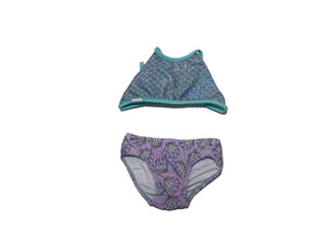 Shebop- Two Piece Reversible Bikini (Purple Shells, XS-L)