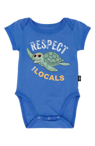 Feather 4 Arrow- Respect The Locals One Piece (Marina Blue, 3m-24m)