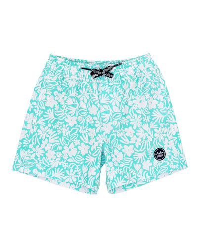 Feather 4 Arrow- Sea Ya Baby Volley Boardshort (Pool Blue, 6m-24m)