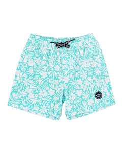 Feather 4 Arrow- Sea Ya Baby Volley Boardshort (Pool Blue, 6m-24m)