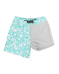 Feather 4 Arrow- Sea Ya Baby Volley Boardshort (Pool Blue, 6m-24m)