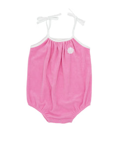 Feather 4 Arrow- Poolside Terry Romper (Pink Carnation, 3m-24m)