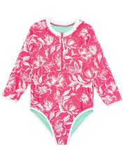 Load image into Gallery viewer, Feather 4 Arrow- Sunseeker Surf Suit (Hot Coral, 3m-24m)