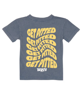 Binky Bro- "Get Pitted" Shirt (Washed Indigo, 2-6T)