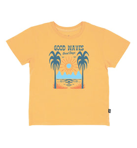 Feather 4 Arrow- Good Waves Vintage Tee (Golden Sun 2Y-7Y)