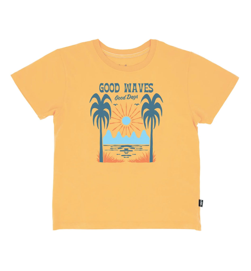 Feather 4 Arrow- Good Waves Vintage Tee (Golden Sun 2Y-7Y)