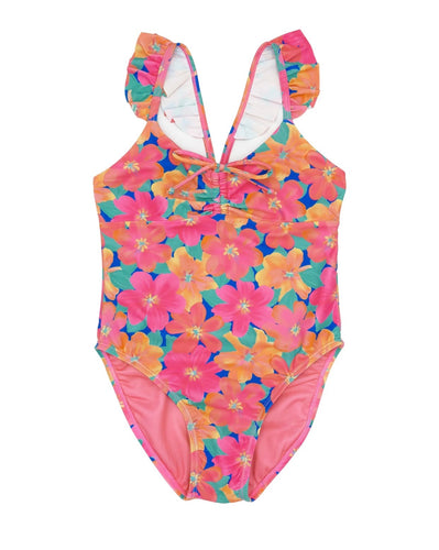 Feather 4 Arrow- Vacay Ruffle Rib One-Piece (Pink Carnation, 2-14)