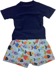 Load image into Gallery viewer, Tiderwater Tots- Sun Shirt and Swim Shirt Set (Colorful Fish)