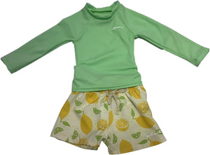 Tiderwater Tots- Sun Shirt and Swim Shirt Set (Life is Sweet)