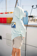 Load image into Gallery viewer, Saltwater Boys - Performance Hoodie:  Light Blue Wahoo (2t-14)