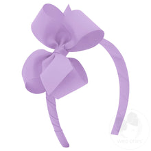 Load image into Gallery viewer, Wee Ones - Medium  Classic Grosgrain Girls Hair Bow On Headband