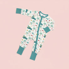 Load image into Gallery viewer, Emerson &amp; Friends - Coastal Christmas Bamboo Convertible Baby Pajama (NB-24m)