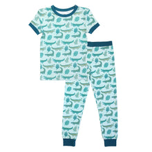 Load image into Gallery viewer, Emerson &amp; Friends - Later Gator 2-piece Bamboo Short Sleeve PJ Set (2T-4T)