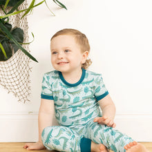 Load image into Gallery viewer, Emerson &amp; Friends - Later Gator 2-piece Bamboo Short Sleeve PJ Set (2T-4T)