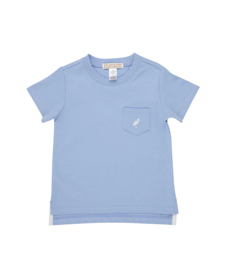 Beaufort Bonnet- Carter Crewneck (Beale Street Blue/ Worth Ave White, 0-24m)