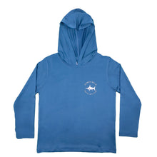 Load image into Gallery viewer, Saltwater Boys- Surf Truck Performance Hoodie (Teal, 2-8)