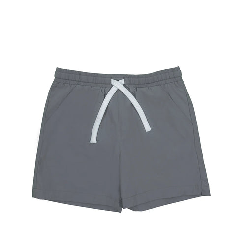 Saltwater Boys- Topsail Performance Shorts (Dark Grey, 2-16)