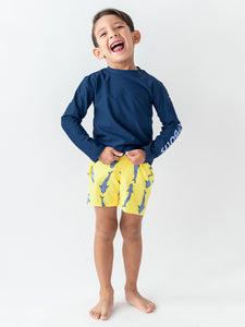Rugged Butts- Boys Jawsome Swim Trunks- (3m-6)