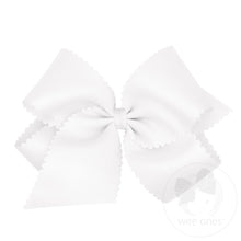 Load image into Gallery viewer, Wee Ones- King Grosgrain Hair Bow Scalloped Edge