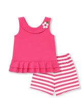 Load image into Gallery viewer, Florence Eiseman- Knit Top with Flower and Short Set (2T-6)