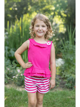 Load image into Gallery viewer, Florence Eiseman- Knit Top with Flower and Short Set (2T-6)