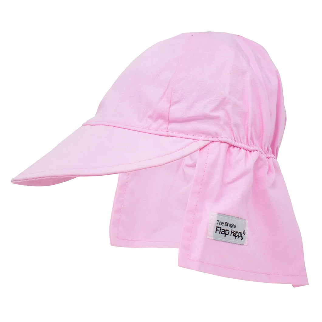 Flap Happy- UPF50 Original Flap Hat (Pink, XS-XL)
