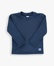 Load image into Gallery viewer, Rugged Butts- Navy Long Sleeve Rash Guard (0m-8)
