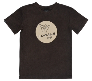 Binky Bros- "Locals" T-Shirt (Vintage Black, 2-6y)