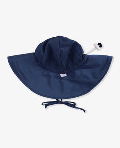 Ruffle Butts- Navy Sun Protective Hat (0-2T)