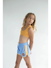 Load image into Gallery viewer, Of One Sea- Boardie Watershorts in Light Blue and Yellow Colorblock (0m-12)