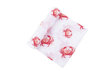 Load image into Gallery viewer, Little Hometown- Baby Swaddle (Pink Crab)