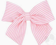 Load image into Gallery viewer, King Genuine Seersucker Fabric Bowtie with Tails
