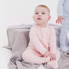 Magnetic Me- Magnetic Footie with Ruffle: Pink Dot Pink Modal (0-9m)