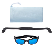 Load image into Gallery viewer, Wee Farers- Black/ Ocean Blue Sunglasses(0-12+)