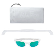 Load image into Gallery viewer, Wee Farers- White/ Sea Green Sunglasses(0-12+)