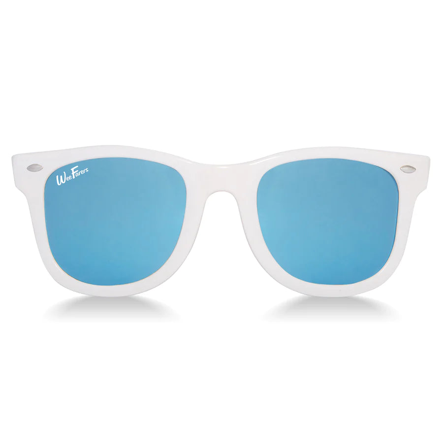 Wee Farers- White/ Sky Blue Sunglasses(0-12+)