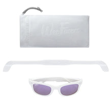 Load image into Gallery viewer, Wee Farers- White/ Purple Sunglasses(0-12+)