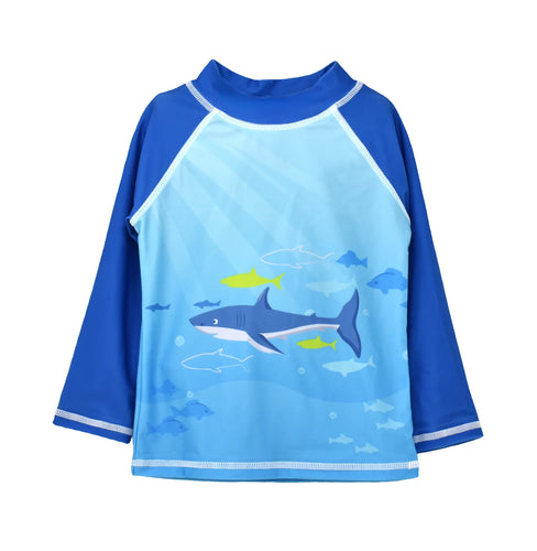 Flap Happy- UPF 50 Graphic Rashguard (Undersea Paradise, 2T-6)