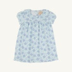 Load image into Gallery viewer, Beaufort Bonnet- Short Sleeve Ramona Ruffle Dress: Handful of Hydrangeas/Worth Ave White (2T-8)