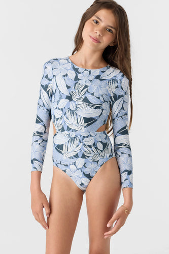 O’Neill- Palmetto Tropical Cut-Out Surf Suit (Multi Color 7-16)