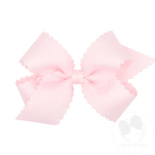 Load image into Gallery viewer, Wee Ones- Medium Grosgrain Hair Bow with Scalloped Edge