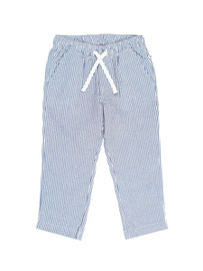 RuggedButts- Blue Seersucker Pull-on Pants (3m-3T)