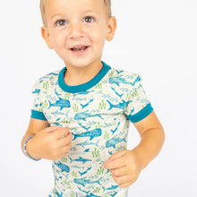 Load image into Gallery viewer, Emerson &amp; Friends- Shark Friends Ocean Kids Bamboo Pajamas Toddler Sleep Set (2T-7)
