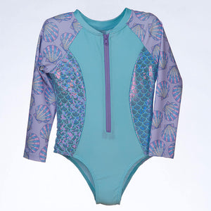 Shebop- One Piece Swimsuit (Purple Shell, XS-L)