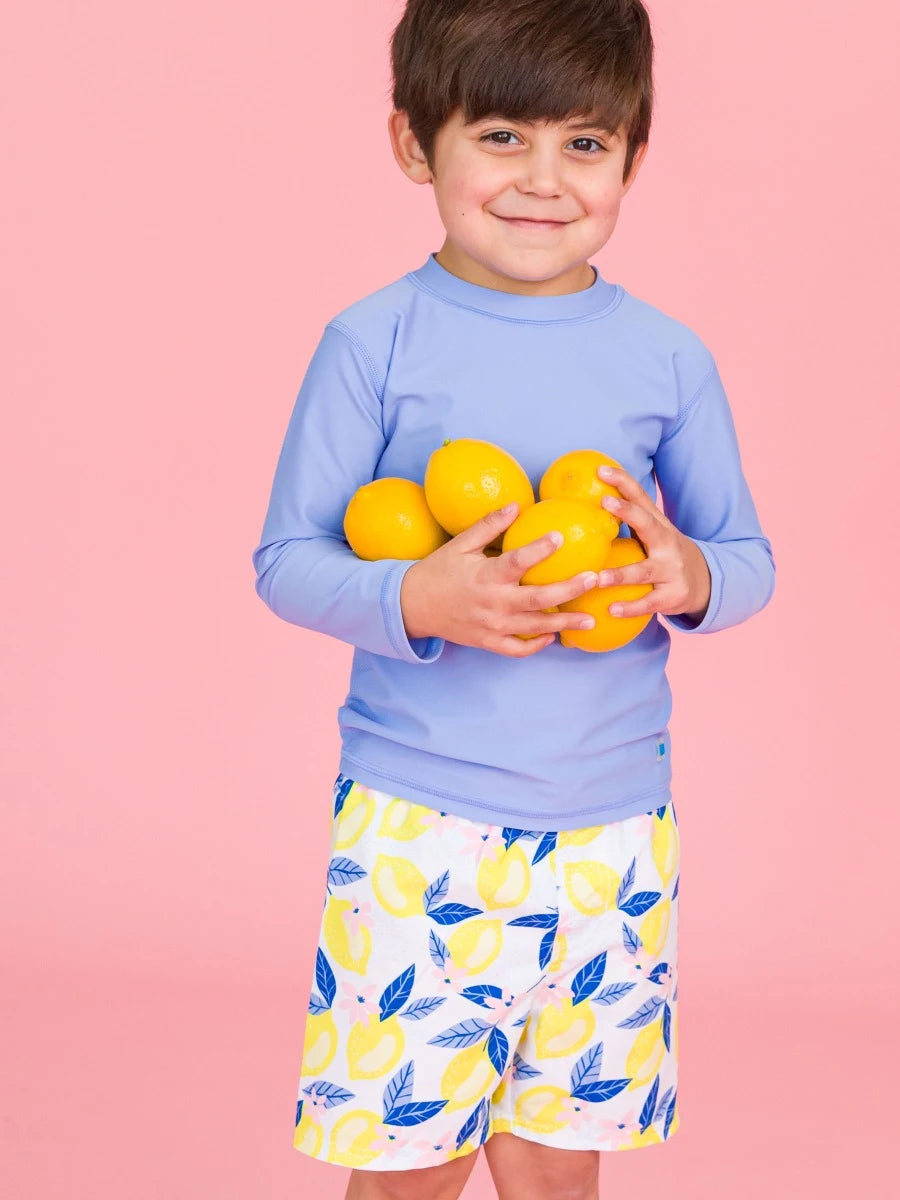 RuggedButts-Boys Lemon Capri Swim Trunks (0-24m)