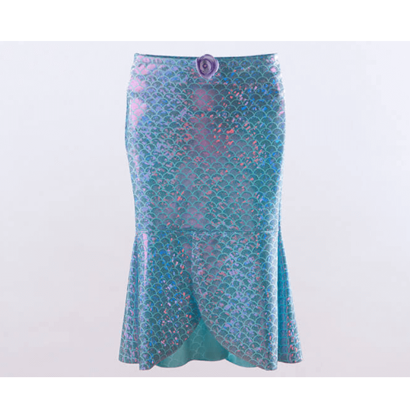 Shebop-  TB Split Front Mermaid Skirt (Lavender & Turquoise, XS-L)