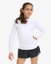 Load image into Gallery viewer, Bloq UV- Crew Neck Rashguard (White, 2t-14)
