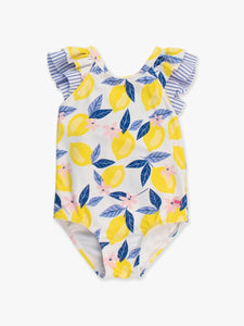 Rufflebutts- Bow V-Back One Piece Swimsuit (3m-24m)