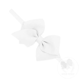 Wee Ones- Extra Small Grosgrain Bow on Matching Skinny Nylon Band