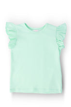 Load image into Gallery viewer, Pastel Green S/S Ruffle Tee